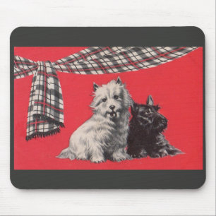 adorable Scottish terriers Mouse Mat