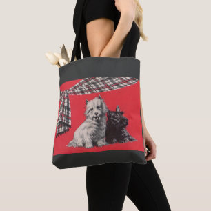 adorable Scottish terriers print Tote Bag
