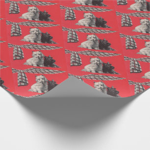 adorable Scottish terriers print Wrapping Paper