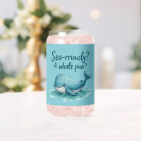 Adorable "Sea-rriously? A Whale Pun?" Ocean Design