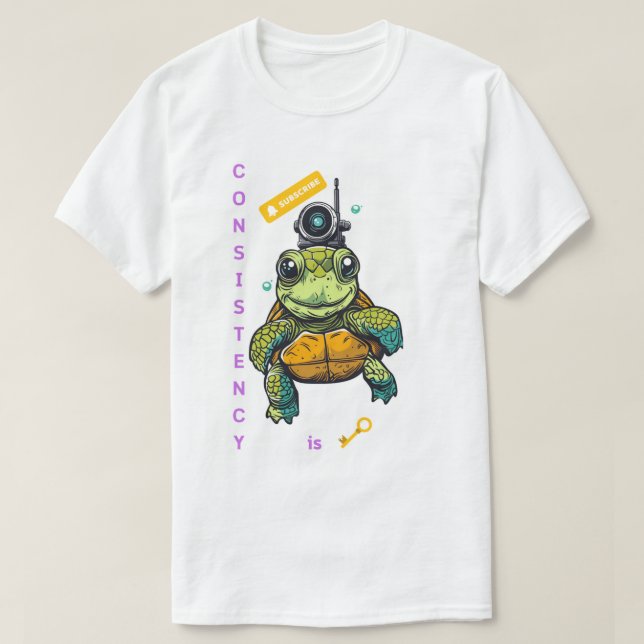 Adorable Sea Turtle T-Shirt for Content Creators (Design Front)