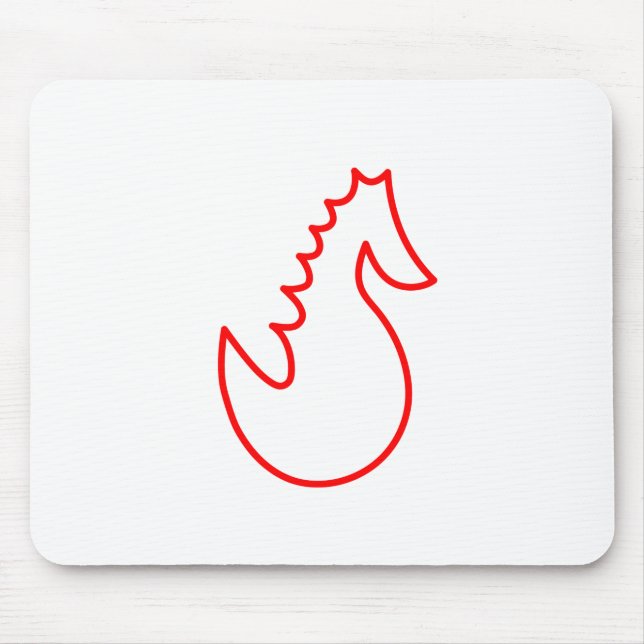 Adorable Searhorse Mouse Mat (Front)