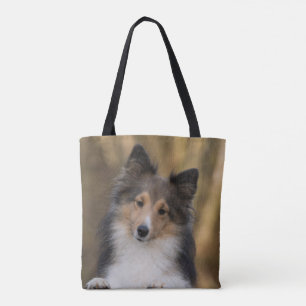 Adorable Sheltie Pup Tote Bag