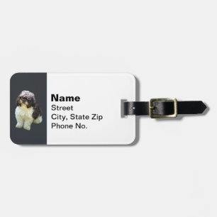 Adorable Shih Tzu Puppy Luggage Tag