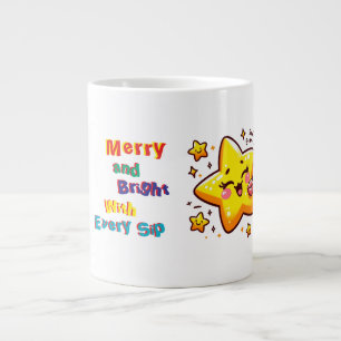 "Adorable Shiny Start" Classic Mug, 11 oz Large Coffee Mug