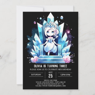 Adorable Simple Princess Birthday Invitation