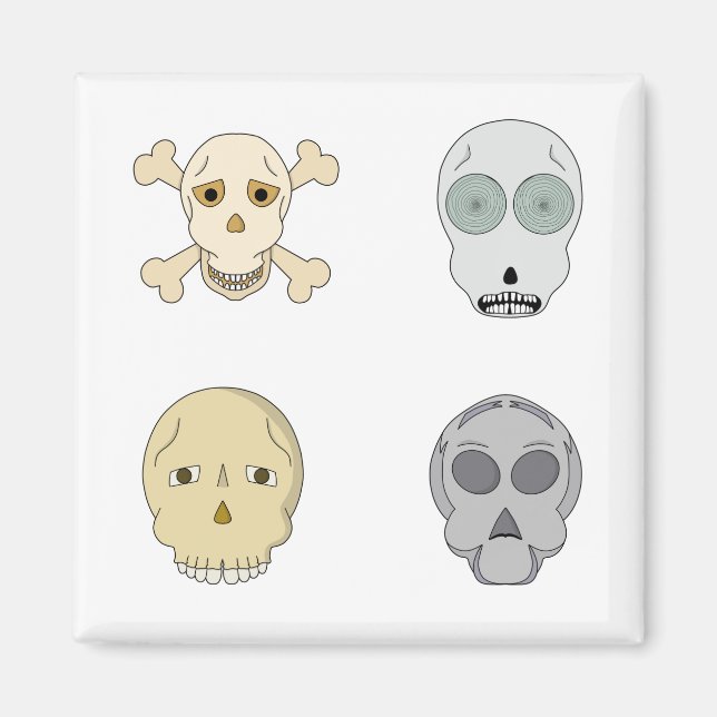 Adorable Skulls Collection Magnet (Front)