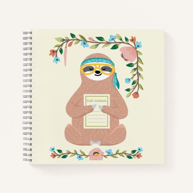 Adorable Sloth Notebook (Front)