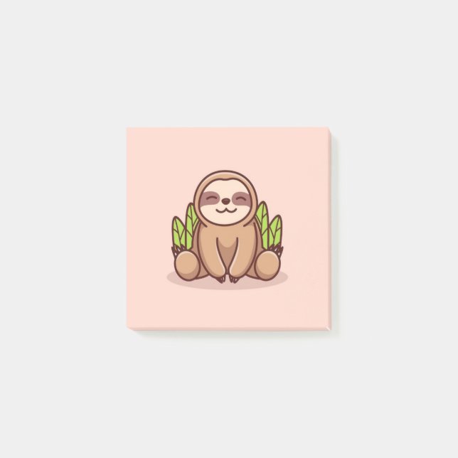 Adorable Sloth Post-it Notes (Front)