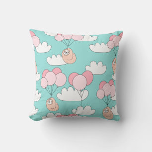 Adorable Sloths Throw Pillow