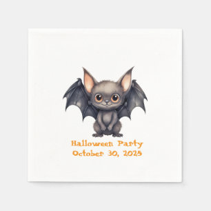 Adorable Small Smiling Bat Napkin