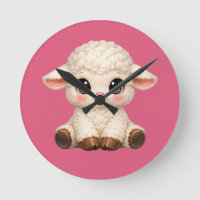 Adorable Smiling Lamb Cartoon Design Banner