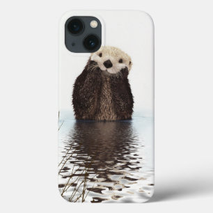 Adorable Smiling Otter in Lake iPhone 13 Case