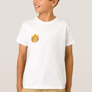 Adorable Smiling Taco Character Illustration T-Shirt
