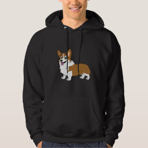 Adorable Smiling Welsh Corgi  482 Hoodie