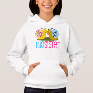 Adorable Snail Big Sister Girls' Hoodie