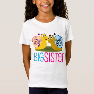 Adorable Snail Big Sister Girls' T-Shirt
