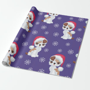 Adorable Snowflakes Theme Wrapping Paper