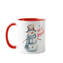 Adorable Snowman Christmas Mug