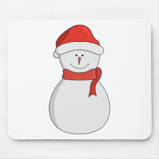 Adorable Snowman Mouse Mat (Front)