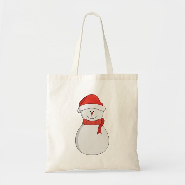 Adorable Snowman Tote Bag (Front)