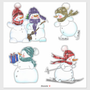 Adorable snowmen