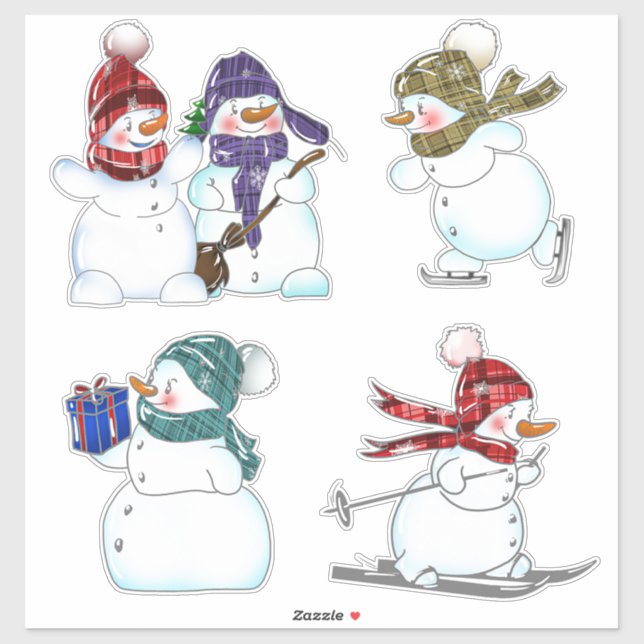 Adorable snowmen (Sheet)