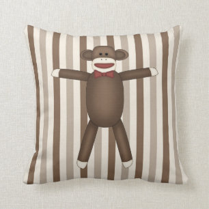 Adorable Sock Monkey Home Decor Items Cushion