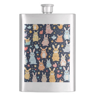 Adorable Soft Pastel Baby Animal Classic Flask