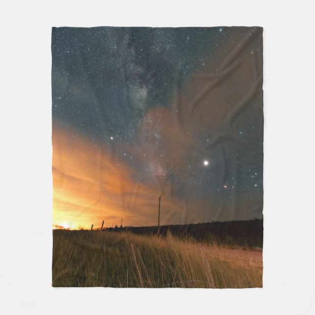 Adorable Space Fleece Blanket (Front)