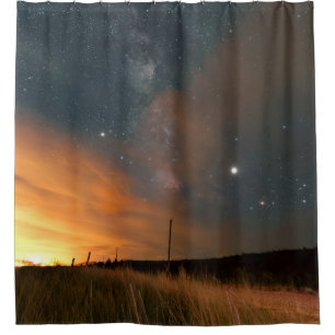Adorable Space Shower Curtain