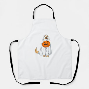 Adorable Spooky Golden Retriever Ghost Classic T-S Apron