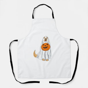 Adorable Spooky Golden Retriever Ghost Classic T-S Apron