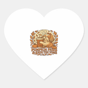 Adorable Spooky Golden Retriever Ghost Classic T-S Heart Sticker