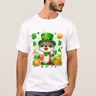 Adorable St. Patricks Day Otter T-Shirt
