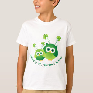 Adorable St. Patrick's Day Owl Tees, Gifts T-Shirt