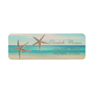 Adorable Starfish  ,Beach,  Return Address Label