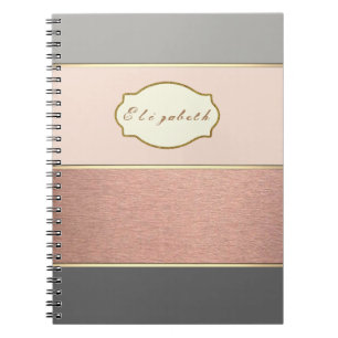 Adorable Striped,Colorful -Personalized Notebook