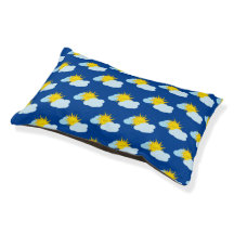 Adorable Sun Smile Illustration Pattern Blue