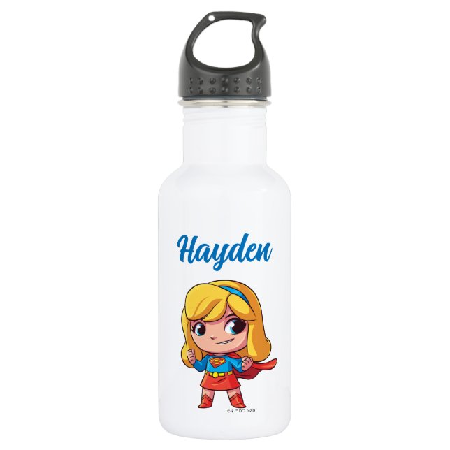 Adorable Supergirl Stance 532 Ml Water Bottle (Front)
