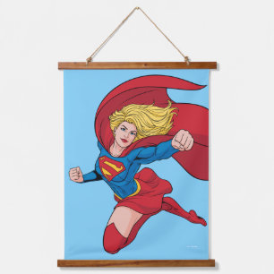 Adorable Supergirl Stance Hanging Tapestry