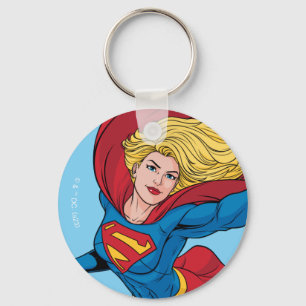 Adorable Supergirl Stance Key Ring
