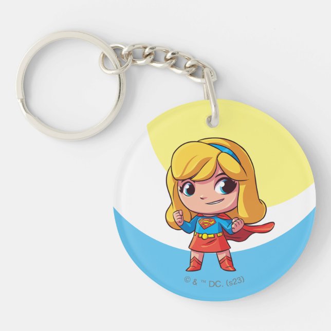 Adorable Supergirl Stance Key Ring (Front)
