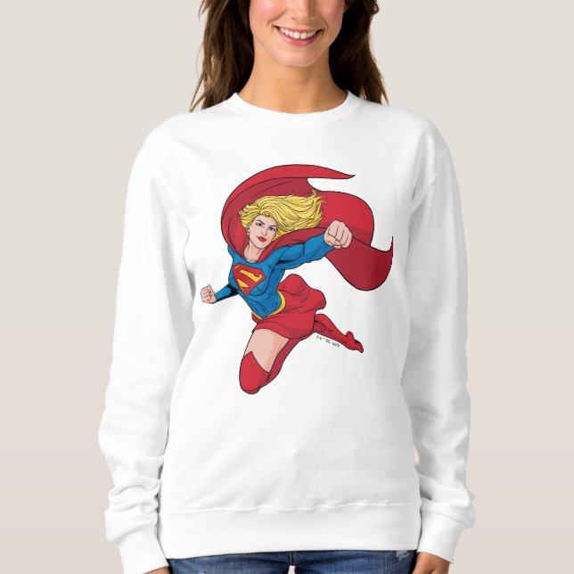Adorable Supergirl Stance Sweatshirt (Front)