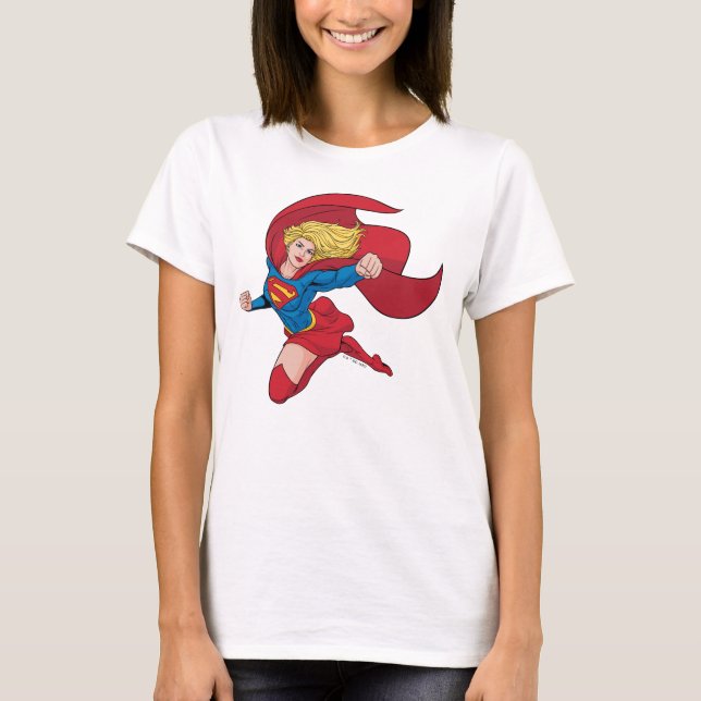 Adorable Supergirl Stance T-Shirt (Front)