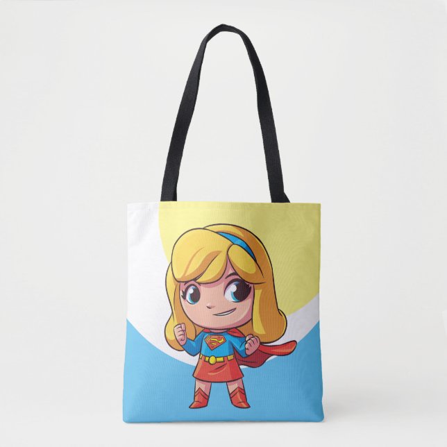 Adorable Supergirl Stance Tote Bag (Front)