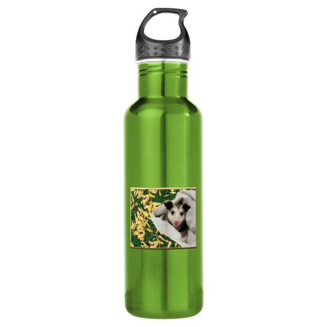 Adorable Sweet Baby Opossum 710 Ml Water Bottle (Front)