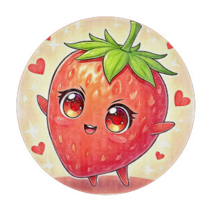 Adorable Sweet Strawberry Bliss Cutting Board