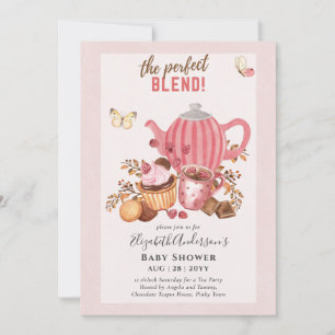 Adorable Tea Party Baby Shower Invitation