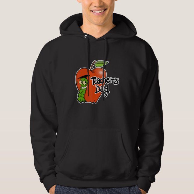 Adorable Teacher's Day Apple Design - Perfect for  Hoodie (Front)